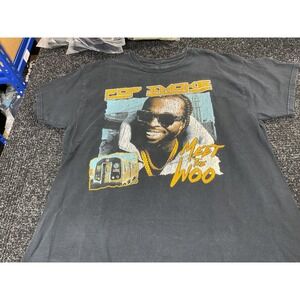 Pop Smoke "Meet the Woo" Graphic T Shirt‎ Black Size XL Hip Hop Rap Tee